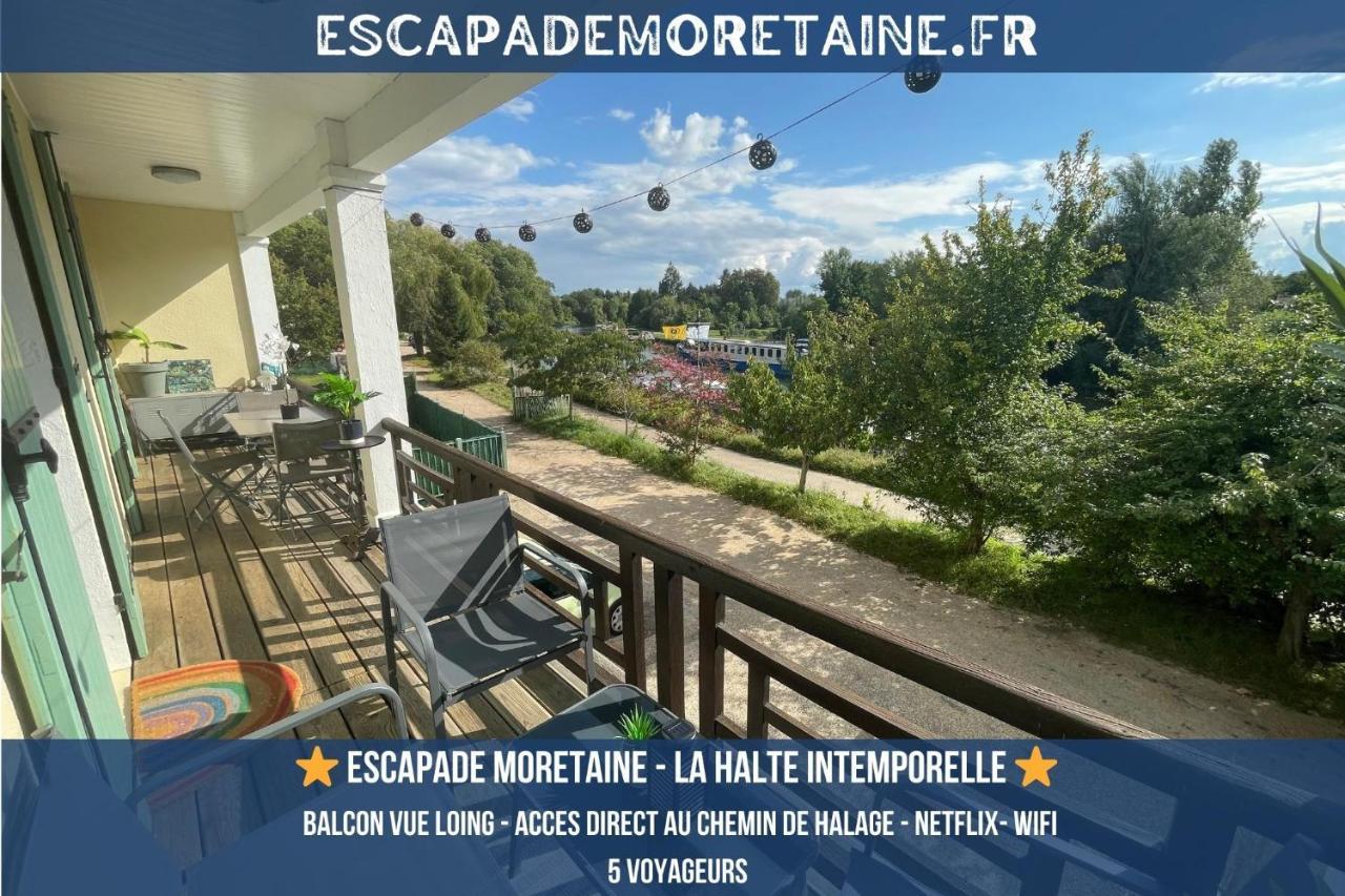 T3-Balcon Plein Sud-Acces Direct Au Bord Du Loing Moret-sur-Loing Exterior foto